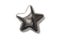 Silver soft star isolated