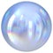 Silver sphere round button white ball chrome basic circle figure