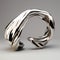 Silver Spiral Cuff - Conceptual Digital Art Sculpture - Etsy