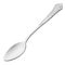 Silver spoon with a volumetric pattern on the handle