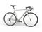 Silver sports race bicycle