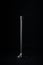 Silver stanchions isolated on black