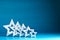 Silver stars background blue turquoise