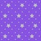 Silver Stars with Purple Repeat Pattern Background