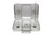 Silver stereo CD karaoke radio