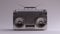 Silver Sterling Boombox