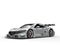 Silver super concept sports car