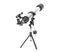 Silver Telescope on Tripod