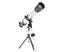 Silver Telescope on Tripod