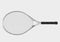 Silver tennis racket