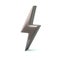 Silver thunderbolt icon