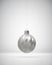 Silver twisted ribbed Christmas ball