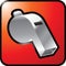 Silver whistle icon