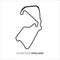 Silverstone circuit, England. Motorsport race track vector map