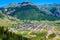 Silverton Colorado in Summer with Green Scenery