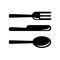 Silverware cutlery logo design. cutlery icon pack. logo template
