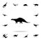 Silvisaur icon. Detailed set of dinosaur icons. Premium graphic design. One of the collection icons for websites, web design,