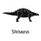 Silvisaurus icon, simple style.