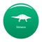 Silvisaurus icon vector green