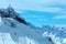 Silvretta Alps winter view (Austria).
