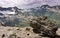 Silvretta mountain range in summer