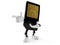 SIM card character pointing finger