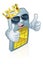 Sim Card Cool Mobile Phone King Cartoon Mascot