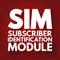 SIM - Subscriber Identification Module acronym, technology concept background