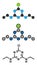 Simazine herbicide molecule