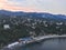 Simeiz city view from the air. Crimea