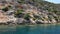 Simena - flooded ancient Lycian city.Kekova island.Ruins of antique architecture