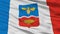 Simferopol City Flag, Ukraine, Closeup View