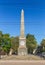 Simferopol, Crimea - May 9, 2016: Dolgorukovsky obelisk. Monument, established September 29, 1842 in honor