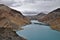 The Simila Pass above Manla Reservoir Gyantse County in the Tibet Autonomous Region of China.