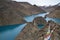 The Simila Pass above Manla Reservoir Gyantse County in the Tibet Autonomous Region of China