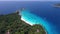 Similan Islands Aerial HD Slowmotion Look Around View. Similan, Thailand.