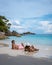 Similan Islands Phuket, tropical white beach with palm trees and blue ocean in Thailand