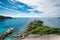 Similan islands from viewpoint in andaman tropical sea and blue sky in summer day