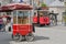 Simit Cart and Tram at Taksim Square, Istanbul