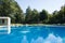 Simming pool at Pedras Salgadas natural park and traditional spa in the north of Portugal