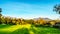 Simonsberg and the Hottentots-Holland Mountain range surrounding the vineyards in the wine region of Stellenbosch