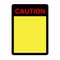 Simpe Vector Caution Blank Sign, isolated on white background