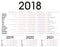 Simple 2018, 2019, 2020, 2021 planner calendar and day schedule for private use and business