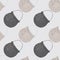 Simple abstract seamless kitchen pattern with grey colored pots ornament. Boiler backdrop
