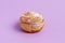 a simple abstract sweet candy donut isolated, minimalistic food art