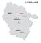 Simple administrative map Lorraine