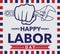 Simple America Labor day poster vintage design