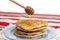 Simple american style fluffy pancakes