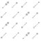 Simple arrow diagonal seamless vector pattern.