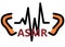 A simple Autonomous sensory meridian response ASMR illustration of sound waves connection between a pair of left right human ear